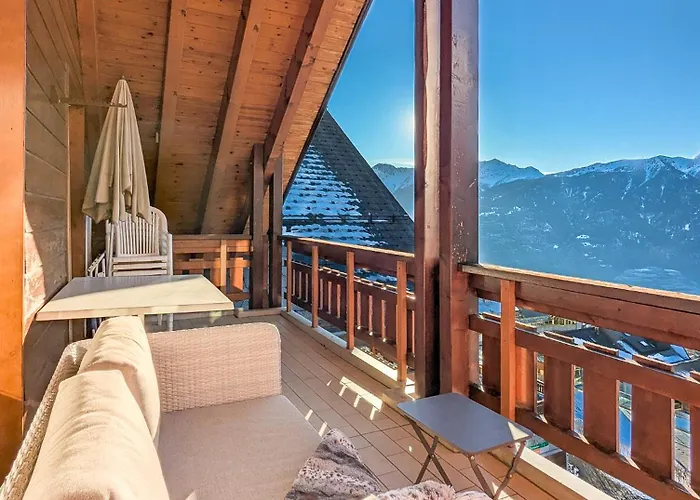 Vue Imprenable, Terrasse & Acces Bains Ovronnaz