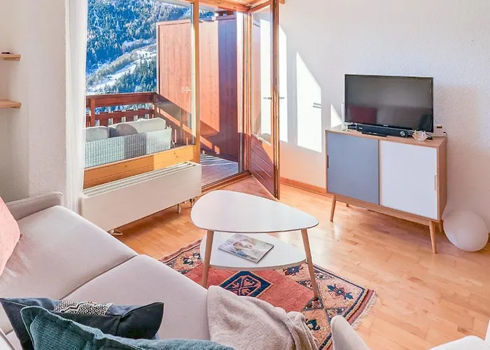 Apartamento Vue Imprenable, Terrasse & Acces Bains Ovronnaz